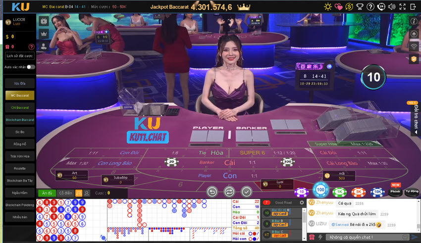 Live casino siêu hấp dẫn tại Kubet